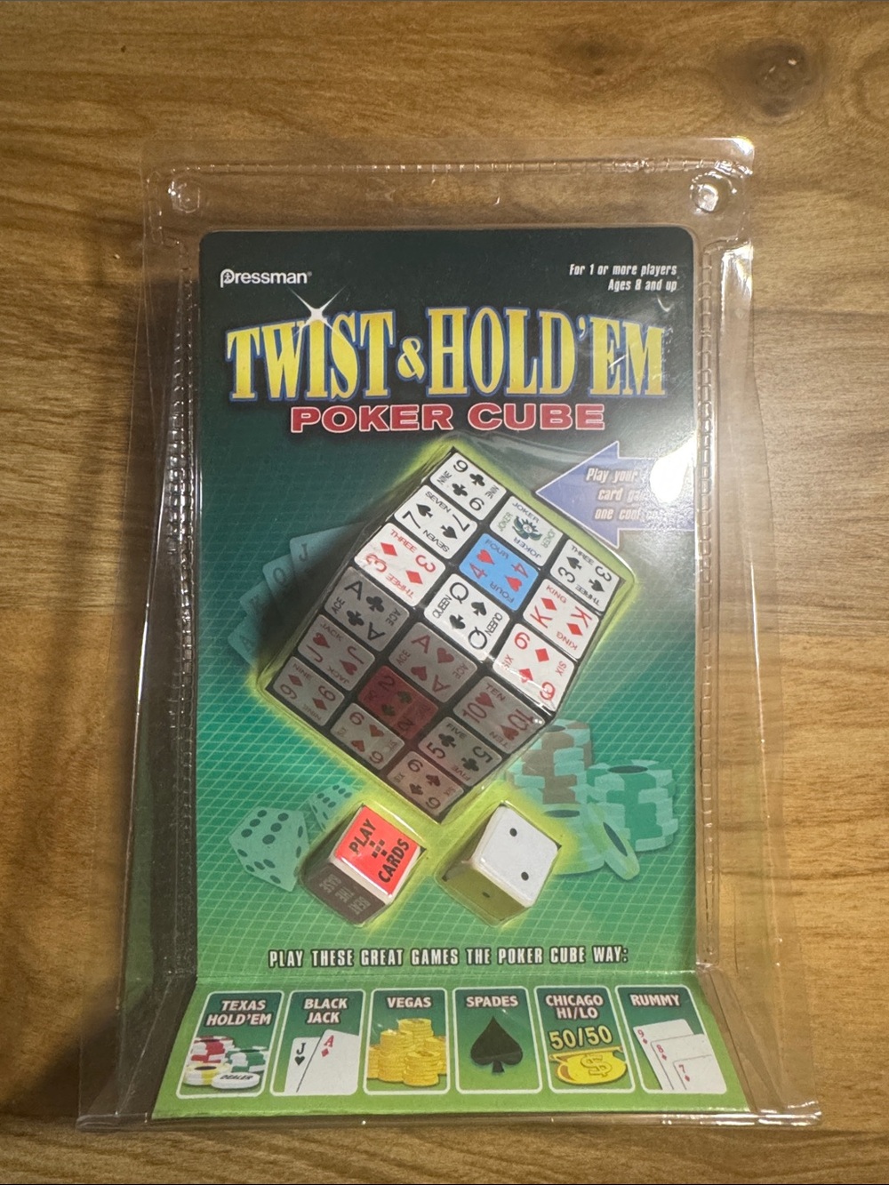 Twist & Hold 'Em Poker Cube - Green